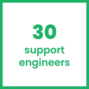 30 support engineers