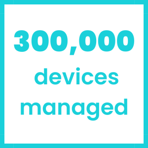 300,000 devices managed