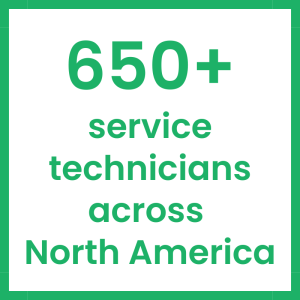 650+ service technicians across North America